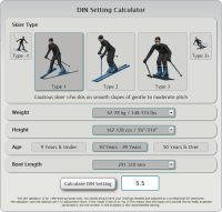 Ski Brake Size Chart