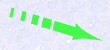 The arrow used to show acceleration